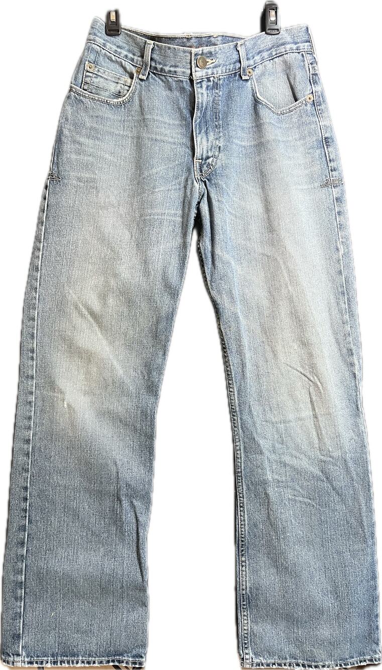 Arizona Jeans Co. Straight Jeans Light Wash Blue Stretch Denim Cotton